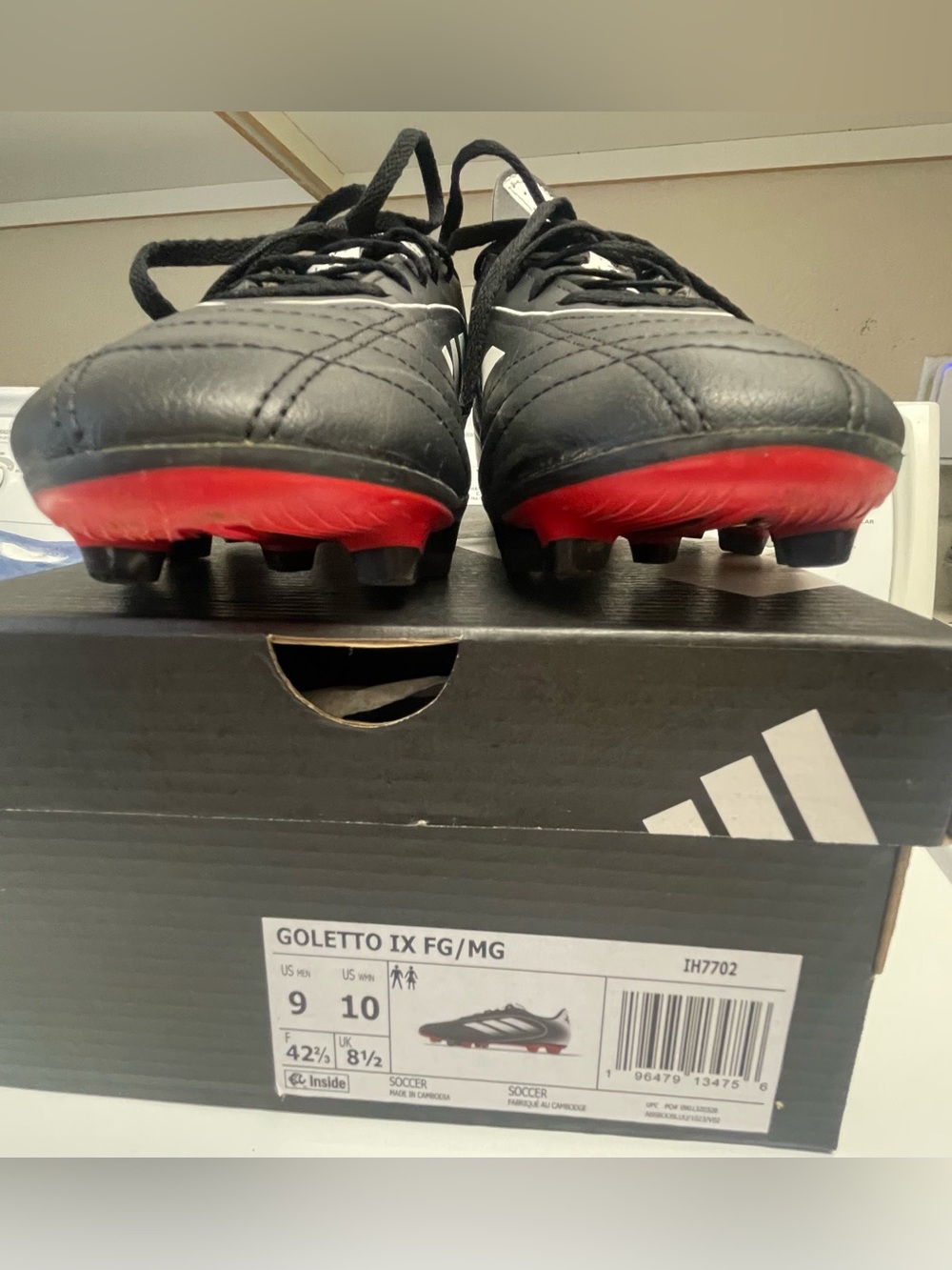 Men’s Adidas soccer kleats Goletto IX FG/MG Soccer Cleats 9 used 1 month